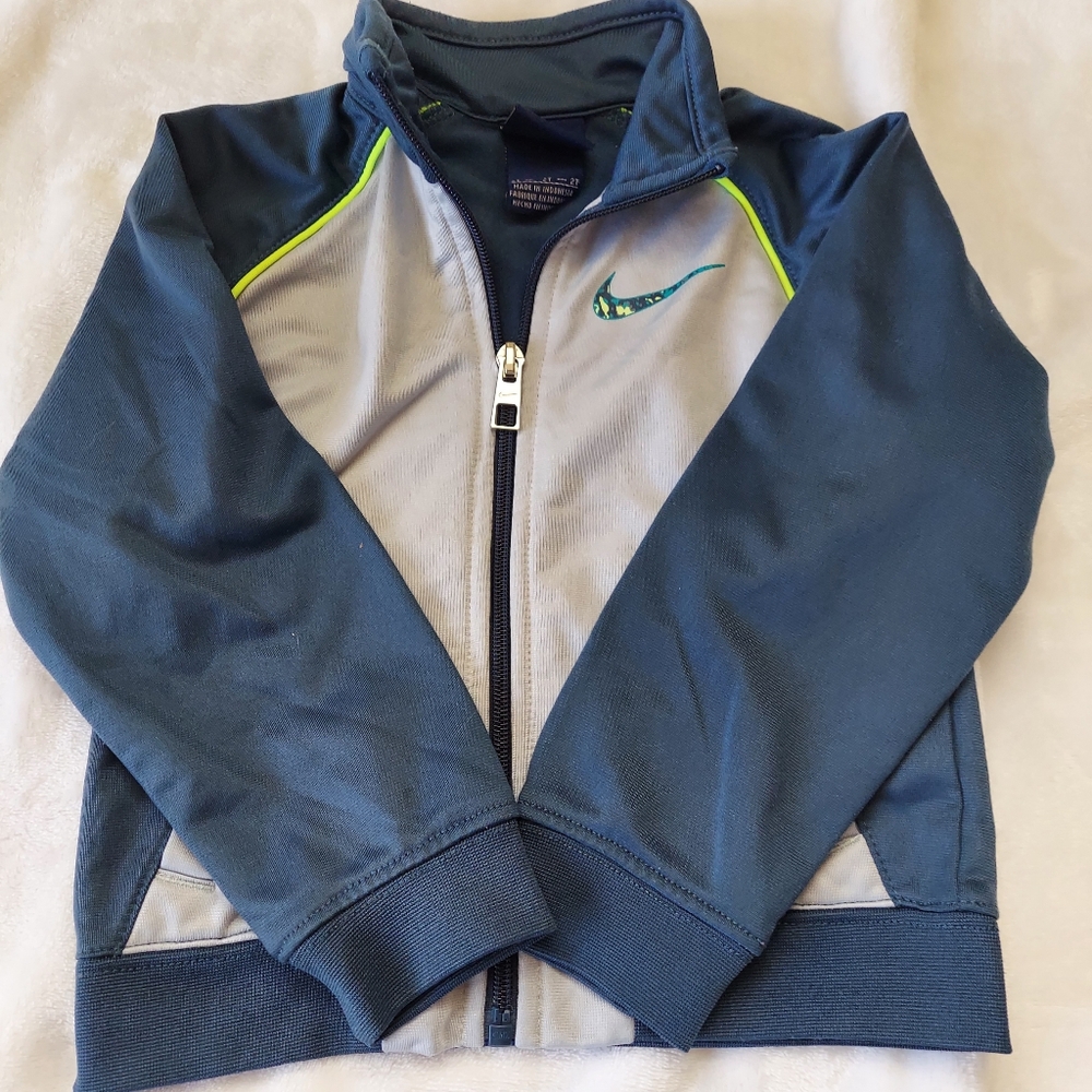 Nike Blue and Gray Track Jacket 2T  Spring Summer